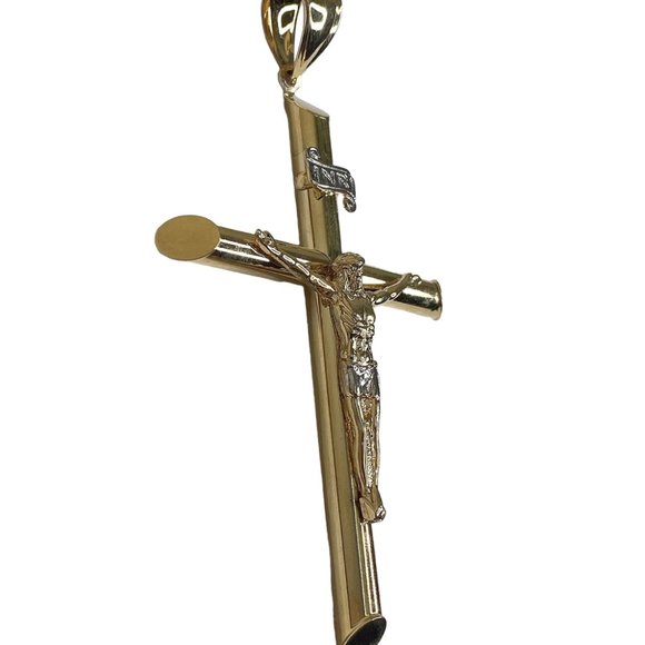 24 HRS SALE 10K Gold Filled Cross - Picture 6 of 10
